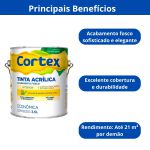 TINTA ACRÍLICA CORTEX (Camurça) 3,6L
