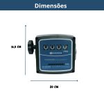 BREMEN MEDIDOR MECAN 04 DIGITOS DISCO OSCI 20 A 120 L/MIN S/ FILTRO