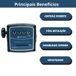 BREMEN MEDIDOR MECAN 04 DIGITOS DISCO OSCI 20 A 120 L/MIN S/ FILTRO