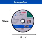BOSCH DISCO DE CORTE METALINOX STD 180X1,6MM