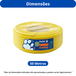TIGRE TUBO CORRUGADO AMARELO 3/4 (25 MM - TIGREFLEX)