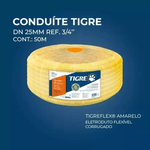 TIGRE TUBO CORRUGADO AMARELO 3/4 (25 MM - TIGREFLEX)