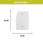 Placa Margirius Renova 4x2 Cega Horizontal Branca