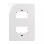 Placa Margirius Renova 4x2 2 Postos Horizontal Branca