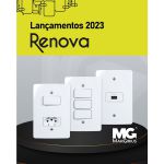 Placa Margirius Renova 4x2 2 Postos Horizontal Branca