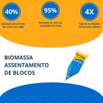 Argamassa Biomassa P/ Assentamento De Blocos E Tijolos-3kg