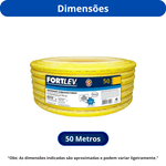 FORTLEV TUBO CORRUGADO AMARELO 1/2 (20MM) - 50 METROS