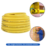 FORTLEV TUBO CORRUGADO AMARELO 1/2 (20MM) - 50 METROS