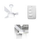 Ventilador De Teto Ventex Valen Led 6500k Branco Frio 127v