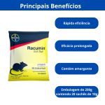 Ratoeira Pega Rato Racu Isca Min Soft Bait Contr. Rato