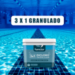 Cloro Multi Ação 3 em 1 Granulado 10kg Dicloro Crystal Saniclor