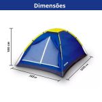 Barraca Para Camping Impermeável Iglu 4 Pessoas Com Bolsa De Transporte - Mor