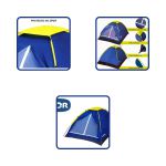 Barraca Para Camping Impermeável Iglu 4 Pessoas Com Bolsa De Transporte - Mor
