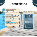 Cloro Multi Ação 3 em 1 Granulado 1kg Dicloro Crystal Saniclor