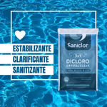 Cloro Multi Ação 3 em 1 Granulado 1kg Dicloro Crystal Saniclor