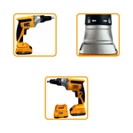 Parafusadeira Drywall 1/4 Pol Brushless Com bateria e carregador 20v Ingco