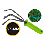 Ancinho Rastelo 3 Dentes Jardim Cabo Emborrachado Palisad