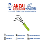 Ancinho Rastelo 3 Dentes Jardim Cabo Emborrachado Palisad