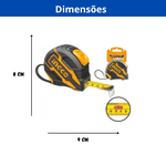 INGCO TRENA DE 8 METROS EMBORRACHADA COM BOTAO DUPLO 8M X 25