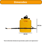 GUARANY PULVERIZADOR ALTA PRESSAO 5 LTS LARANJA