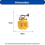 PULVERIZADOR DE COMPRESSÃO PRÉVIA GUARANY PCP-4P - 4,7 LITROS
