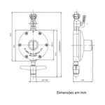 ALIANÇA REGULADOR DE GÁS 506/01 2KG P/ HORA GRANDE