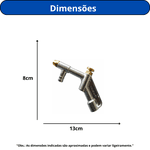 PISTOLA DE PUVERIZAÇÃO LEVE GARDEN 1/4