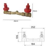 DOCOL MISTURADOR PARA CHUVEIRO BASE 3/4 X 1/2