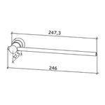 Porta Toalha Rosto Cromada Casual 5200-CA - Fabrimar