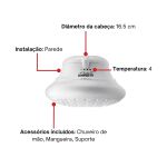 Chuveiro Bella Ducha 4 Temperaturas 220V 6800W Branco - Lorenzetti