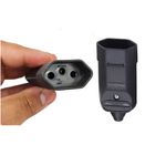 MG PLUG FEMEA 2P 20A PRETO (TMD2-2)