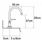 FABRIMAR MISTURADOR COZINHA MESA PRATIKA PLUS CR