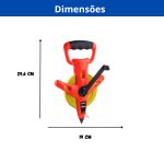 TRENA LUFKIN FIBRA DE VIDRO 10M