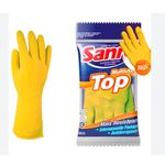 LUVA SANRO LATEX AMARELA SANRO (M)