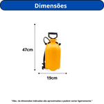 PULVERIZADOR COMPRESSÃO PRÉVIA GUARANY PCP-6P 7,6L