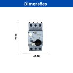 WEG DISJUNTOR MOTOR WEG MPW DE 6,3A A 10A TRIPOLAR MPW40