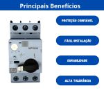 WEG DISJUNTOR MOTOR WEG MPW DE 6,3A A 10A TRIPOLAR MPW40