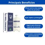 Ivermectina 1% Controle Antiparasitário Pulgas Carrapatos 1L Ja