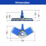 Aspirador Asa Delta Com Escova Limpeza Piscina Sodramar 