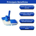 Aspirador Asa Delta Com Escova Limpeza Piscina Sodramar 