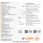 PAINEL PLAFON EMBUTIR SLIM LED QUADRADO BRONZEARTE 24W 6500K 30CM (RL22246BC)