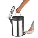 Lixeira Inox com Pedal Tramontina 12L