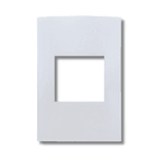 Mg Placa 4x2 2 Postos Horizontal Sleek Branco (16037)