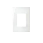 Placa 4x2 3 Postos Horizontal MARGIRIUS Sleek Branco 