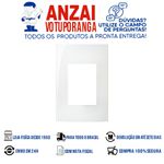 Placa 4x2 3 Postos Horizontal MARGIRIUS Sleek Branco 