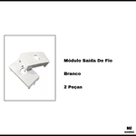 Modulo Saida De Fio 2 Un Branco Brilhante Margirius Sleek
