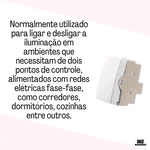 Módulo Interruptor Paralelo Branco Sleek Margirius - 16060