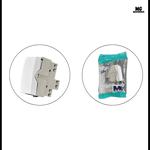 Módulo Interruptor Paralelo Branco Sleek Margirius - 16060