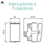 Módulo Interruptor Paralelo Branco Sleek Margirius - 16060