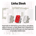 Módulo Interruptor Paralelo Branco Sleek Margirius - 16060